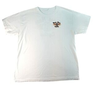 Boss Hoss Cycles White T Shirt Mens Small Graphic Tee V8 Wings Logo